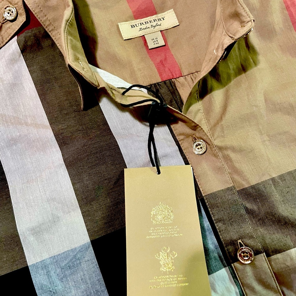 SOLD NWT Authentic Burberry dress.  Size 8